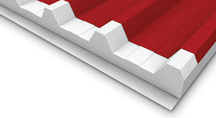 Telha + EPS Bandeja  + Manta Térmica