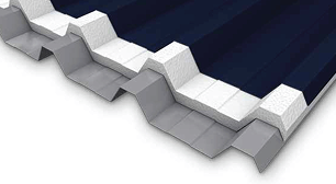 Telha + EPS Simples  + Telha (Sanduíche)